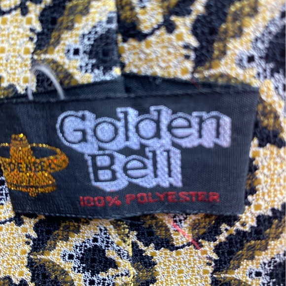 Vintage Golden Bell, Men’s Tie - Picture 3 of 4